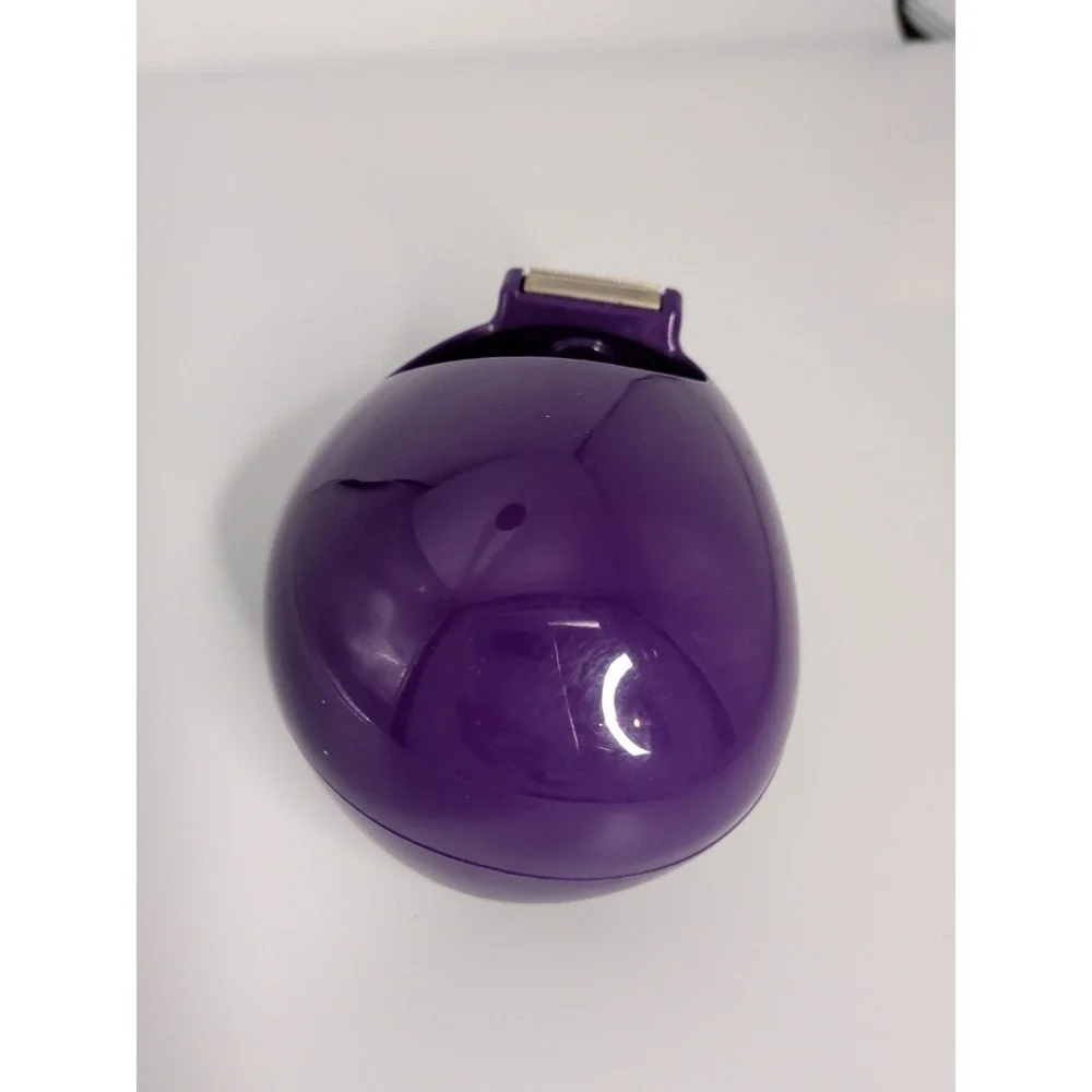 Karim Rashid Scotch Pebble Tape Dispenser Purple Weighted Desk Accessory